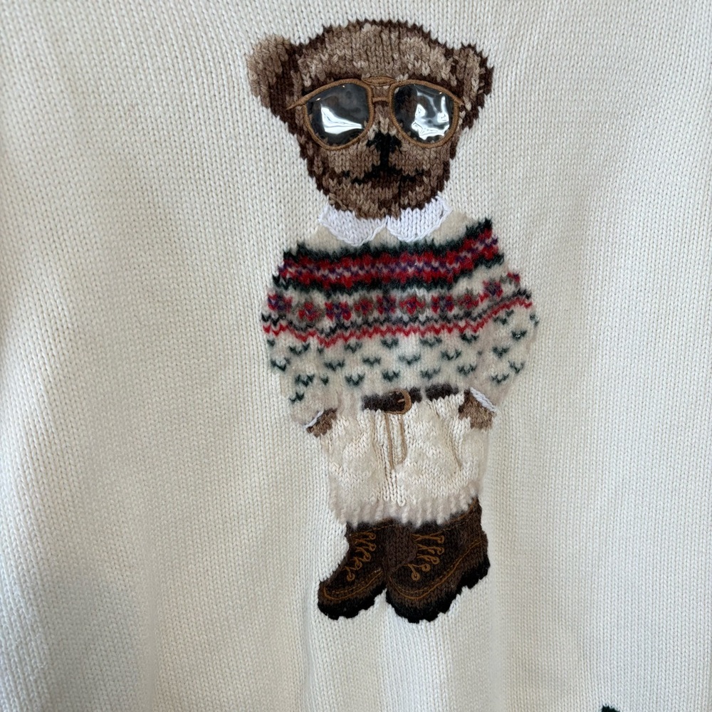 Polo Ralph Lauren polo bear crewneck sweater - Picture 4 of 11